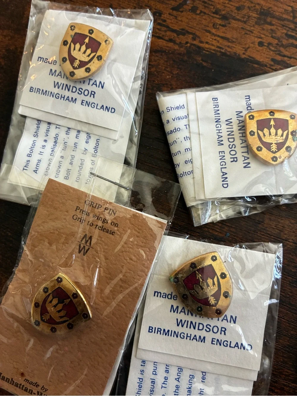 Vintage British Souvenir Badge Lot Hiking Heraldic Shields Pennine Way